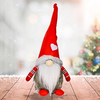 Puhkus Gnome Käsitöö Rootsi Tomte Südame Jõulud Elf Teenetemärgi Kaunistused Tänu Andes Päeval Kingitusi