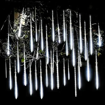 Päikeseenergial töötavad LED-Meteoor Dušš Kerge Puhkus String Kerge Veekindel Väljas Led Haldjas Aed Decor Street Vanik jõuluehe