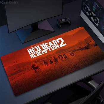 Red Dead Redemption 2 Gaming Keyboard Mouse Pad Pc Gamer Girl Laua Matt Xxl Anime Armas Mausepad Arvuti Tarvikud Mousepad XL