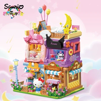 Sanrio ehitusplokk salapärane tuba seeria Hello Kitty joonis Kuromi laste mänguasi mymelody sünnipäeva kingitus Pochacco mudel