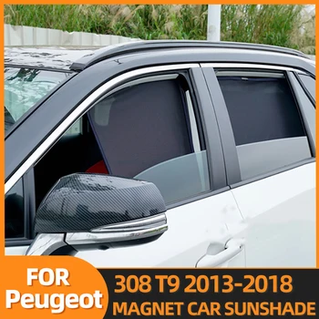 Sest Peugeot 308 T9 2013-2018 Magnet Auto Päikesevarju Visiir Esiklaasi Raami Kardina Taga Akna Päikese Vari Kilp