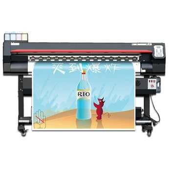 Suure kiirusega suureformaadilised XP600 pead Digitaalse tindi riie sublimatsioon printer elavat pildid
