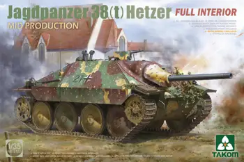 TAKOM 2171 1/35 Jagdpanzer 38(t) Hetzer Keskel Tootmise w/Full Interion Mudel