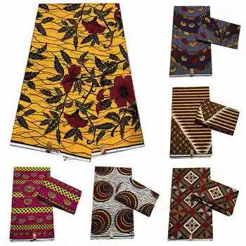 Tagatud Tõeline Aafrika Päris Vaha Prindib Riie Ghana Stiilis Ankara Vaha Tissu Pagne 100%Puuvill Soft Design Nigeeria Vaha Riie