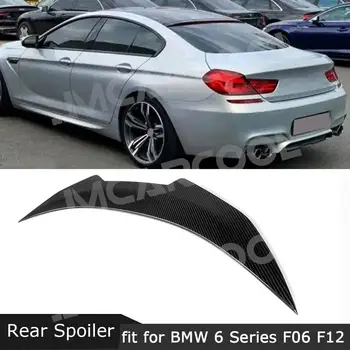 Tagumine Spoiler Pagasiruumi BMW 6 Seeria F06 F12 Sedaan 2012-2017 Kuiv Carbon Fiber Auto Boot Part Spoiler Kaane Tiiva Car Styling
