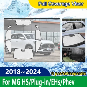 Täielik Hõlmab Päikesevarjud MG HS Plug-in EHs Phev 2018 2019 2020 2021 2022 2023 2024 Shaby Auto Visiir Tarvikud Interjööri 2023R