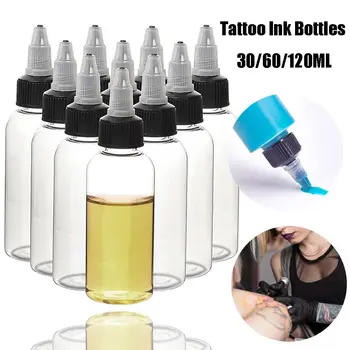 Tühi Meik Vahendid Plastikust Pigment Konteiner Tilguti Pudelid Korduvtäidetavaid Pudelid Tattoo Ink Pudelid