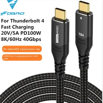 Tüüp C-Ühilduv Thunderbolt 4 Kaabel 40Gbps 8K 60Hz Standard USB4 USB-C PD 100W Kiire Laadimise Jaoks, Huawei ja Iphone Macbook Pro 15