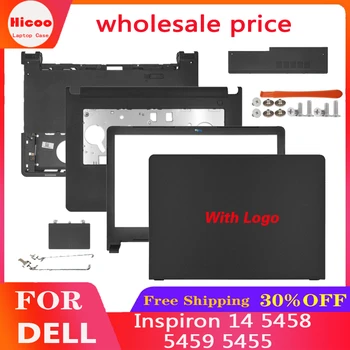 Uus Dell Inspiron 14 5458 5459 5455 Sülearvuti LCD Back Cover/Eesmise Puutetundlikku/Palmrest/põhi Puhul Ukse Kate/Hinged Nr Touch Must