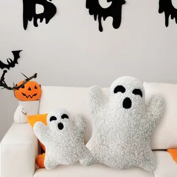 Vaimu Kuju Padi Halloween Decor Valge Vaim Padi Pehme Täidisega Õudus Cartoon Decor Padi Kodu Kaunistamiseks Polsterdatud Nukk