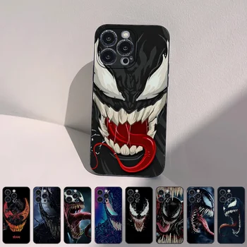 Venom Must Telefon Case For IPhone 14 Pluss 13 12 Mini 11 Pro X XS XR Max Silikoon Kate Funda Kest