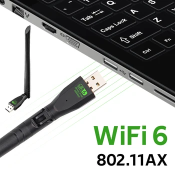 WIFI 6 USB WiFi Dongle AX286 Võrgu Kaardi Adapter 2.4 GHz (802.11 AX Signaali Vastuvõtja ARVUTI Sülearvuti Win 7 10 11 Juhi Vaba