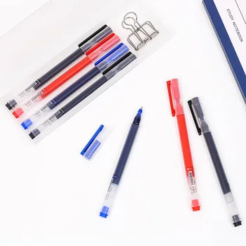 Youpin Geeli Pliiats Office Õpilased Hiiglane Kirjutada Lahtiselt Bullet Pen Vee Pliiats 0,5 mm Must Sinine Punane Must Pliiatsi Eksami Pühendatud Pen-12PC
