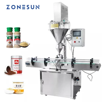 ZONESUN 10-2000g Automaatne Täpsusega Piima Valgu Pigment-Pulber Täitmine Machine, koos Segisti