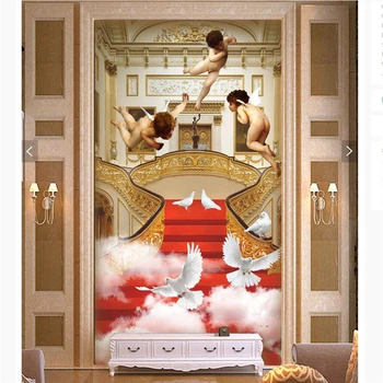 beibehang Custom 3D tapeet palace ingel trepikoda paradiis mõistatus taust seina elutoas dekoratiivne tapeedi värvimine