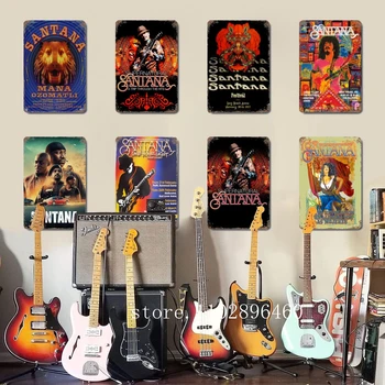 santana Metallist Laigud & Märgid seina decor Vintage Tina Märke Kapten Metallist Plakat Decor Baar, Pubi, Klubi Seina Kaunistamiseks