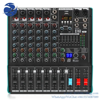 yyhc Xtuga TS7 Sound Mixing Console Muusika Seadmeid Studio 7 Kanaleid dj controlador/audio consola mezclador