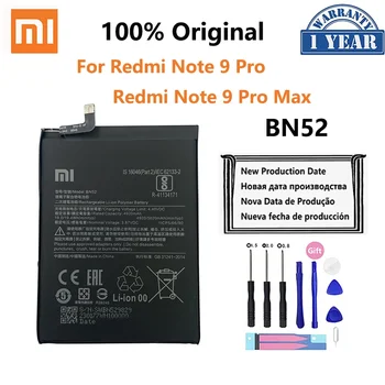 100% Originaal BN52 5020mAh Telefoni Aku Xiaomi Redmi Lisa 9 Pro Note9 9Pro Max Telefoni asenduspatareidega Bateria