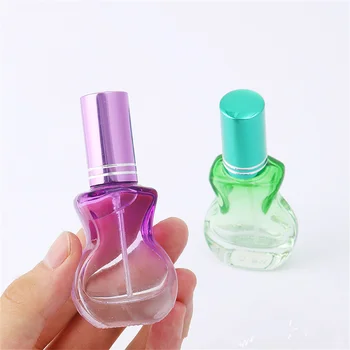 10ml Mini Värviline Klaas Lõhnaõli Pudel Tühi Kitarri Kuju Spray Pudelit Paks Kosmeetikatoodete Pakendid Pudel Korduvtäidetavaid Klaasist Viaali