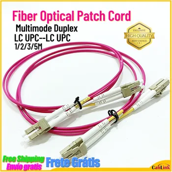 10tk/palju LC-LC OM4 Multi-Mode Fiber Cable 3.0 mm Mitmemoodiline Duplex LC-UPC Fiber Optiline Jumper Patch Cord 1/2/3/5M
