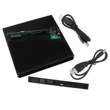 12,7 Mm Väline DVD-Korpuses USB 2.0 External DVD/CD-ROM Puhul, Sülearvuti, Lauaarvuti Optilise Ketta SATA-SATA