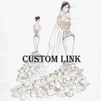 15$ Custom Made Link Pruutneitsi Kleidid Kohandada Tasu Eraldi Tasu Linki Võtke Meiega Ühendust Enne Ostu