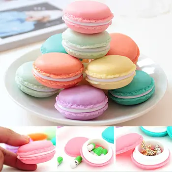 1TK Candy Värvi Macarons Ladustamise Kasti Kaasaskantav Mini Kingitus Paketi Kasti Armas Ehteid Package Box Juhul Väikeste Esemete Jaoks