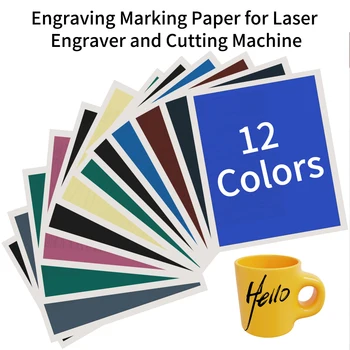 1TK Graveerimine Märgis Paber Laser Graveerija ja Lõikamise Masin Rohkem Värvi DIY Materjalid Laser Graveerija