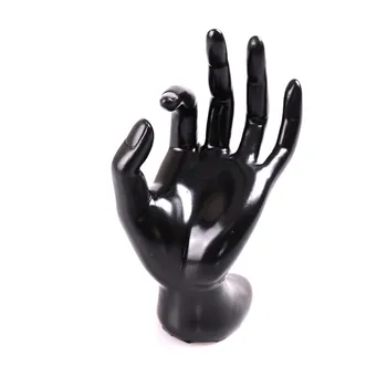 1TK Uudsus Must Samet Ringi Käevõru, Kaelakee Keti Vaata Ekraan Omanik Seista Lady Mannekiini Ok Kujuline Seista Käsi