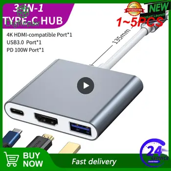 1~5TK HDMI-ühilduv Adapter Lülita 1080P Video Converter Laadimine Kaasaskantav Dokk jaoks Lüliti