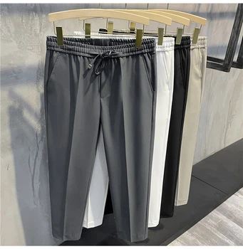 2023 Kevad-Suvine Meeste Slim Ametlik Püksid Mees Tahke Sirge Ülikond Püksid Jalga korea Versiooni Trend Riided L87