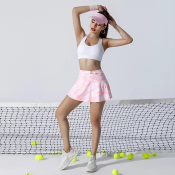 2023 Tennise Naiste Suvel Double-layer Trükitud Seelik Fitness Jooga Sobiks Tants Töötab Sport Hingav Kiire Kuivamise Seelik