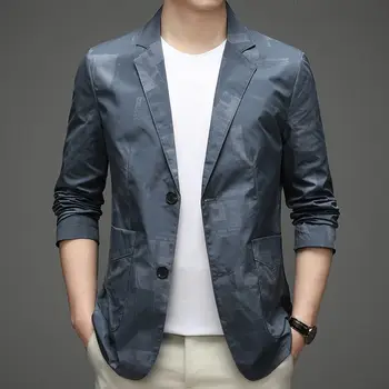 2023 Uus Meeste Ülikond Jope Suvel Hingav Kõrge Elastne Täielik Äri-korea Bleiserid Casual Pulmad Elegantne Ülikond Jope B168