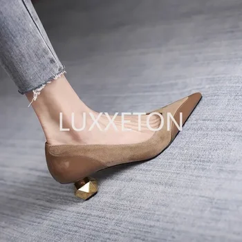 2024 Suvel Brand New Fashion Design Kummaline Kõrge Kontsaga Sandaalid Naine B V Populaarne Võluv Mugavuse Sussid Suur Suurus Kingad