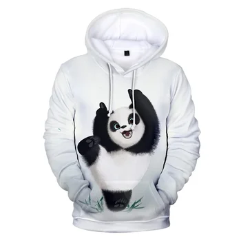 2024 Uusi Loomingulisi Hiina Panda Mehed Naised Hupparit Dressipluus Harajuku 3D Trükitud Pattert Armas Pulloverid rull -, Moe-Sügis Riided