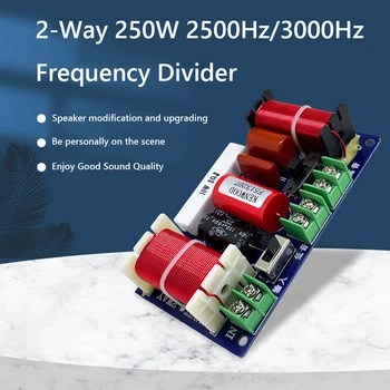 2TK 2-Way 250W 2500Hz-3000 hz Sageduse Jagaja DIY Kõlari Filter Circuit kodukino Bass HiFi Stereo Audio Crossover Filtrid