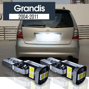 2tk LED-numbrimärk Valgus Lambi Canbus Tarvikud Mitsubishi Grandis 2004 2005 2006 2007 2008 2009 2010 2011