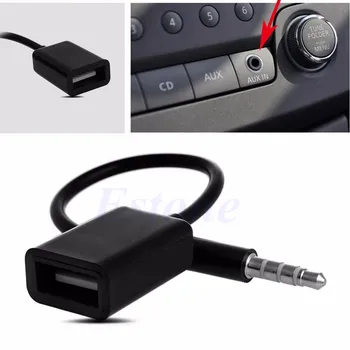 3,5 mm Isane AUX Audio Pistik-Pesa USB 2.0 Naine Converter Cable Juhe Auto MP3 Tilk laevandus