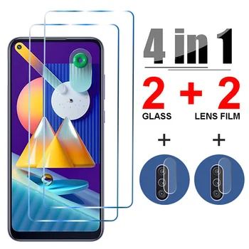 4in1 Karastatud Klaasist Kohta Samsung Galaxy A51 A71 A52 A72 A70 Kaamera Objektiiv Screen Protector Glass Samsung M21 M31 M51 M11