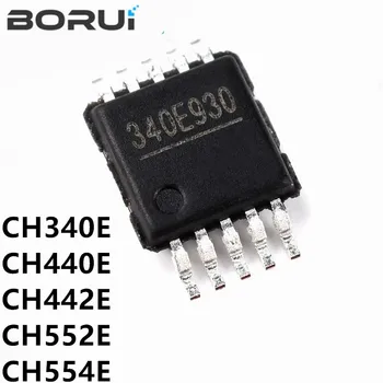 5tk Uus Originaal CH340E CH440E CH442E CH552E CH554E MSOP10 IC Suu plaaster tihedus kiip IC chip sisseehitatud crystal vibratsioon USB