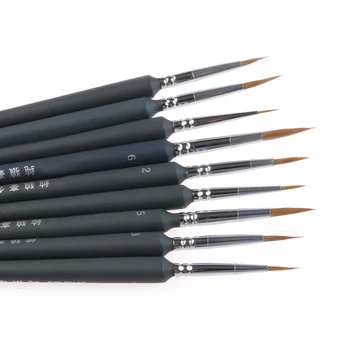9Pcs Brush Pen Andis Kontuur Jooned Guašš Akvarell Värvi õlimaal Dropship