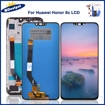 Algne Jaoks Huawei Honor 8C LCD Ekraan Koos puutepaneeli Digitizer Assamblee Asendaja BKK-LX2 Ekraan Raami