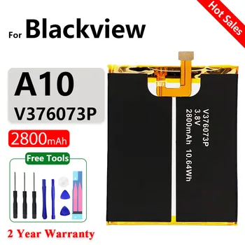 Algne V376073P Asendamine Aku Blackview A10 / A10 Pro 5.0 tolline Smart Mobiiltelefoni Akut 2800mAh+ Tasuta Tööriistad