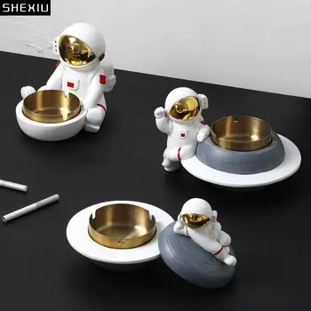Astronaut Tuhatoosi Kaasaegne Disain Kuld/hõbe Pinnatud Kosmonaut Tuhatoosid Suitsetamine Tarvikud Weed Tuhk Plaate Kingitusi Poiss