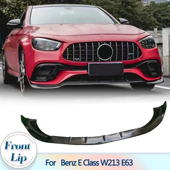 Auto Esi Lip Spoiler Lõhkujad süsinikkiust Jaoks Mercedes Benz E-Klass W213 E63 AMG 2021-2024 esistange Lip Chin Guard