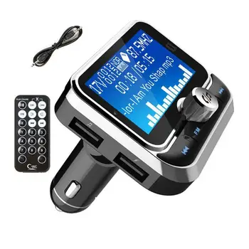 Auto FM Transmitter Koos puldiga LCD Bluetooth, MP3-Mängija Dual USB-Auto FM Zender Modulaator Auto Raadio Tarvikud