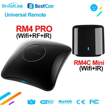 Broadlink RM4 PRO WiFi IR RF Universaalne Smart Home puldiga BestCon RM4C Mini IR TV Kontroller Töötab Alexa Google Kodu