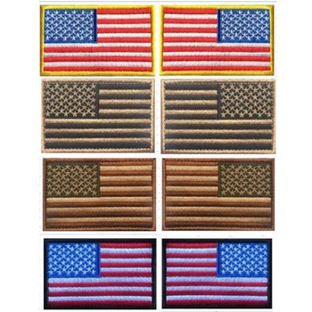 Custom Tikandid 3D Pääsme Tikandid Ameerika Ühendriikide Lipp, Logo Armband Plaaster Riided Pääsme Seljakott Sõjalise Plaastrid DIY kohta Riie