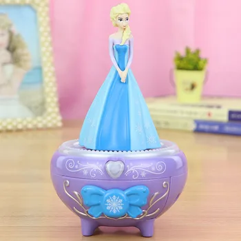 Disney Külmutatud Printsess Elsa Muusika Box Tegevus Joonis Mudel Mänguasi Printsess Pöörleva Tantsu Teenetemärgi Kerge Muusika Tüdruk Kingitus