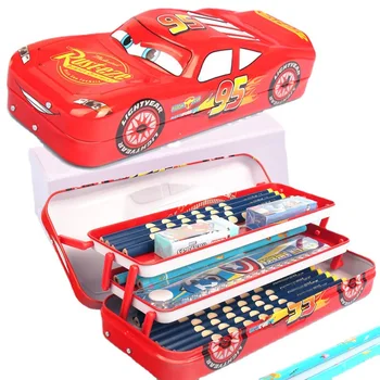 Disney Pixar Autode penaali Laste Tationery Box Suure Mahutavusega Lasteaia McQueen Auto kolmemõõtmeline Pencil Box